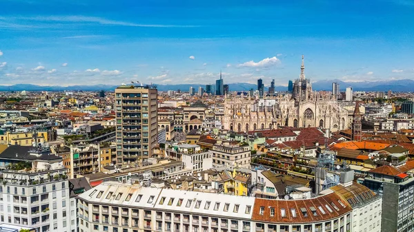 ミラノ、イタリアの Hdr 航空写真ビュー — ストック写真