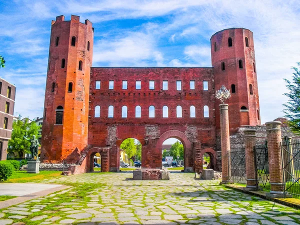 HDR Torri Palatinen i Turin — Stockfoto