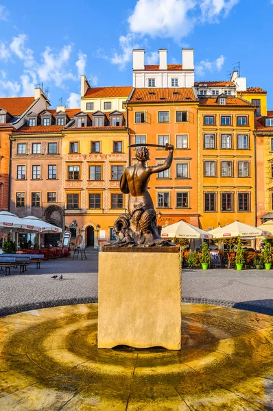 HDR syrena Warszawa w Warszawie — Zdjęcie stockowe