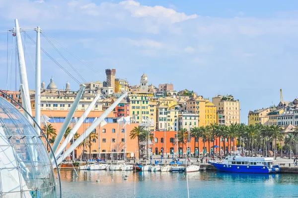 HDR Harbour, Génova, Itália — Fotografia de Stock