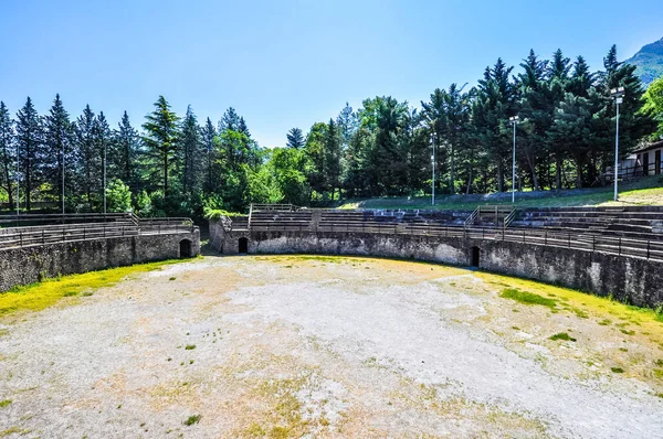 Teatr rzymski HDR w Susa — Zdjęcie stockowe