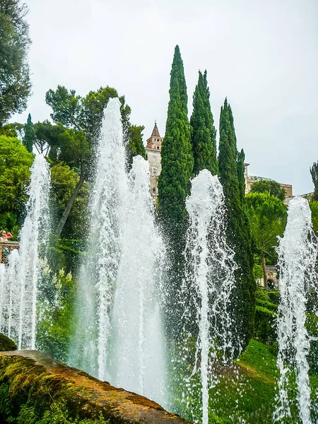 HDR Villa Este gardens — Stockfoto