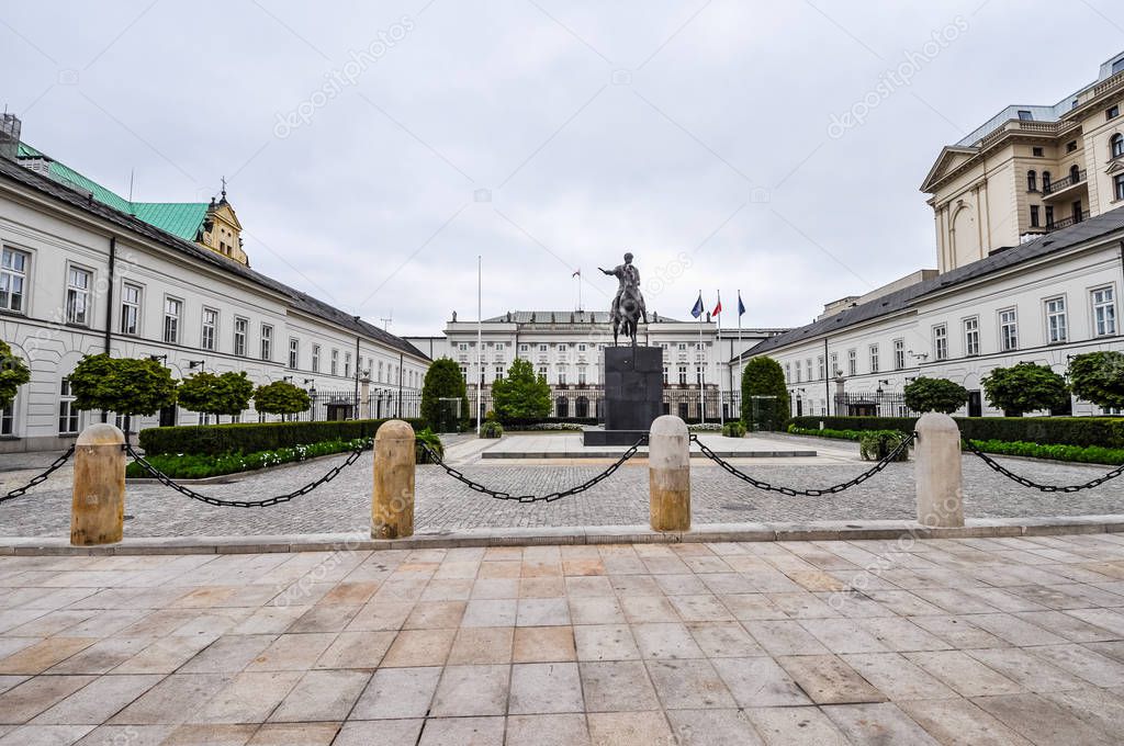 HDR Palac Prezydencki meaning Presidential Palace in Warsaw
