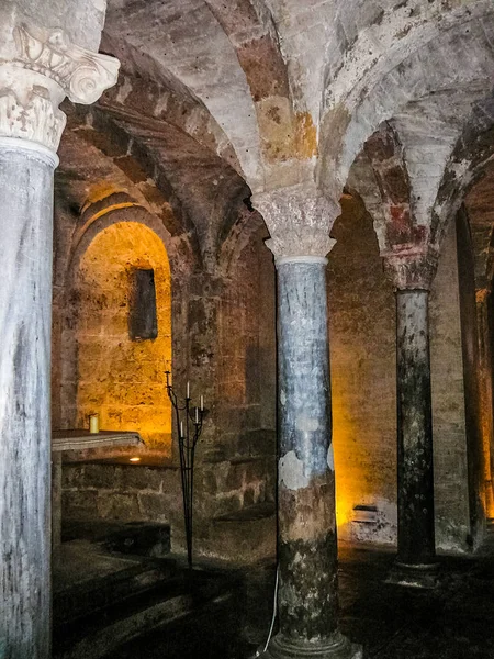 HDR Cripta da catedral de Santa Maria Assunta em Sutri — Fotografia de Stock