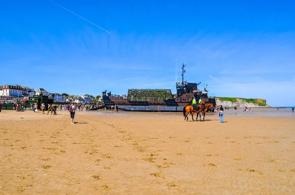 HDR D-Day celebrations in Arromanches — Stock Photo, Image