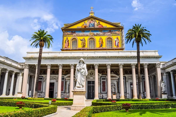 HDR San Paolo Fuori Le Mura Kirche in Rom — Stockfoto