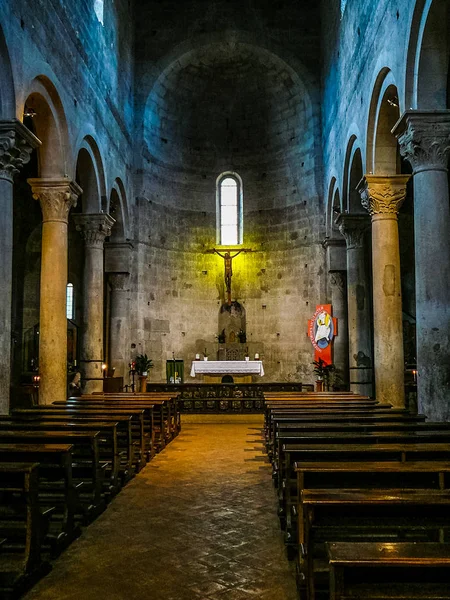 Kostel Santa Maria Nuova HDR v Viterbo — Stock fotografie