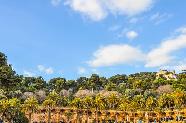 HDR Park Guell in Barcelona — Stock Photo, Image