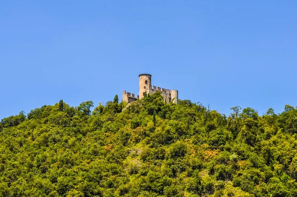 HDR Vista del lago Iseo — Foto de Stock