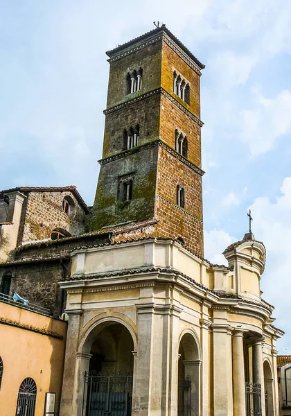 Katedrála Santa Maria Assunta HDR ve městě Sutri — Stock fotografie