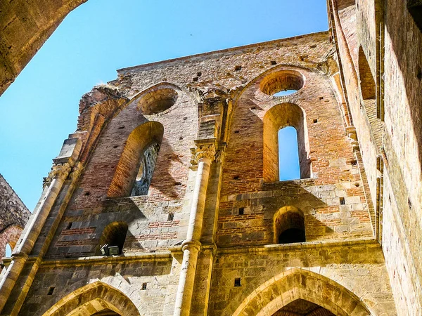 HDR San Galgano Abbey — Stock Photo, Image