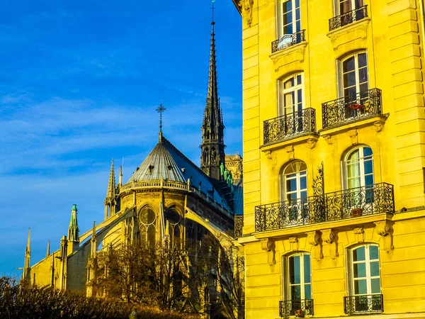 Hdr notre Dame paris — Stockfoto