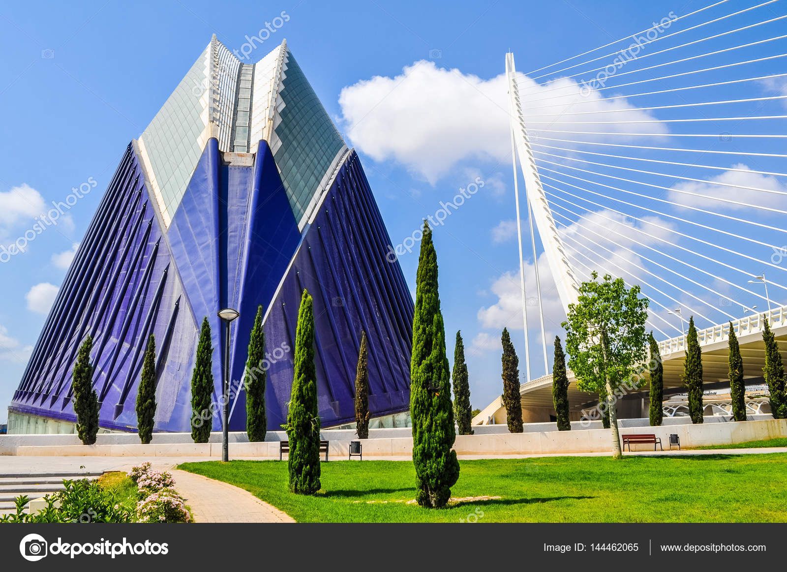 Hdr città delle arti e delle scienze di valencia — foto editoriale ... Citta delle arti e delle scienze di valencia