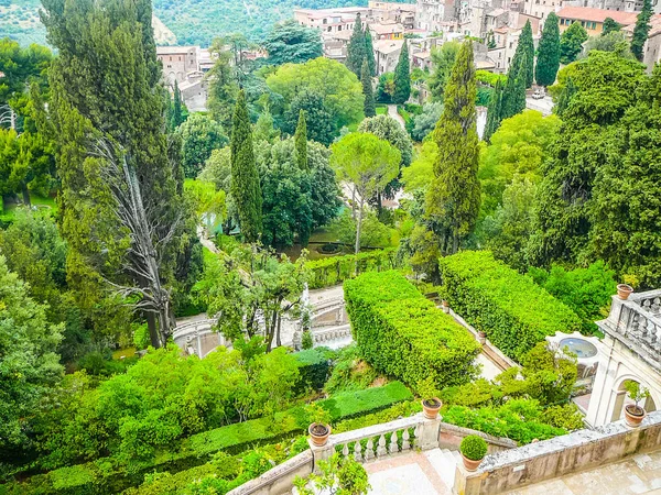 HDR Villa Este gardens — стокове фото