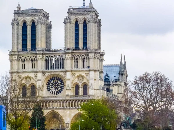 HDR Notre Dame Paryż — Zdjęcie stockowe