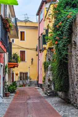 Toirano eski şehrin HDR görünümü