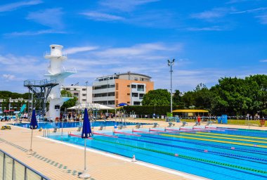 HDR Stadio del Nuoto Riccione'da (yüzmek Stadyumu anlamına gelir)