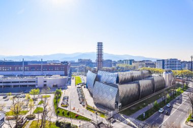 Yüksek dinamik aralık (Hdr) görünümünü endüstriyel Turin şehir manzarası