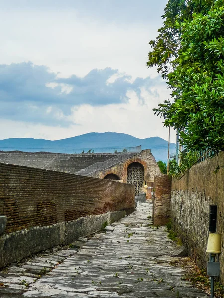 High Dynamic Range Hdr Ruins Ancient City Minturnae Now Minturno — Stock Photo, Image