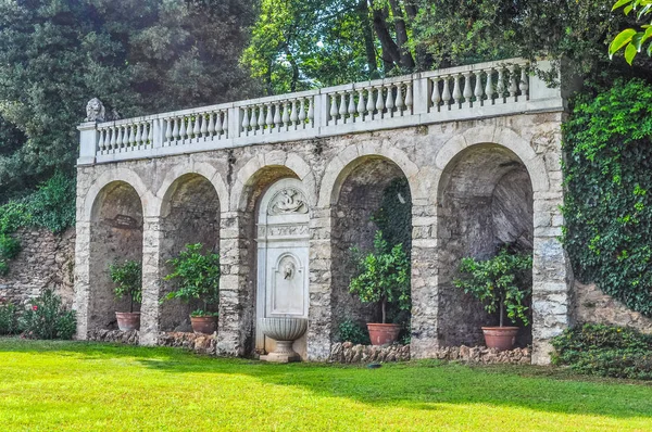 Alta Gama Dinâmica Hdr Castello Del Roccolo Castelo Sul Piemonte — Fotografia de Stock