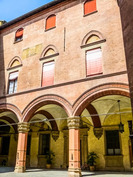 Stort Dynamiskt Omfång Hdr Visa Bologna Gamla Stan Emilia Romagna — Stockfoto