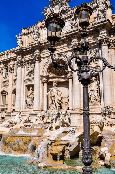 High Dynamic Range Hdr Baroque Trevi Fountain Fontana Trevi Rome — Stock Photo, Image