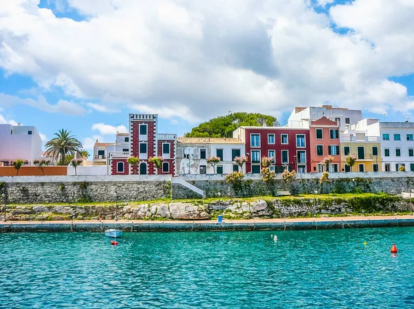 Hdr Ansicht von Mahon Menorca — Stockfoto
