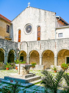 Yüksek dinamik aralık (Hdr) St Francis manastırda Punat Island Krk Hırvatistan