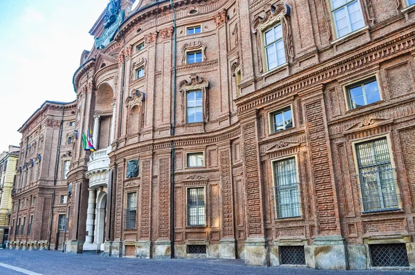 HDR Palazzo Carignano Турин — стокове фото