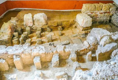 Yüksek dinamik aralık (Hdr) Antik Roma kalıntıları Porto Torres, Sardunya, İtalya