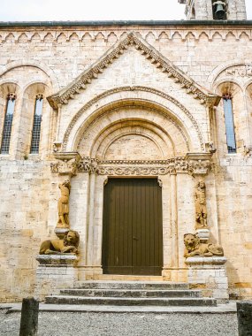 Yüksek dinamik aralık (Hdr) görünümü San Quirico d Orcia, Toskana, İtalya