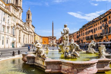 HDR Fontana Roma dört nehirlerin