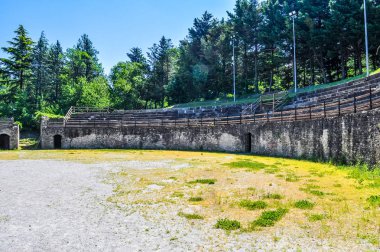 Susa, İtalya Antik Roma Tiyatrosu kalıntıları yüksek dinamik aralık (Hdr)