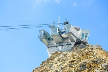 Yüksek dinamik aralık (Hdr) Mont Blanc aka Monte Bianco beyaz dağ anlamına gelen en yüksek dağ Alpleri'nde ve Batı Avrupa'nın en yüksek zirvesi olan