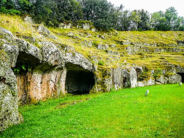 Alto Rango Dinámico Hdr Ruinas Del Antiguo Anfiteatre Romano Sutri — Foto de Stock