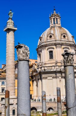 Yüksek dinamik aralık (Hdr) Trajan'ın Pazar (Mercati Traianei) Roma, İtalya