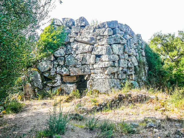 Stort Dynamiskt Omfång Hdr Ruinerna Talei Nuraghe Sardinien Italien — Stockfoto