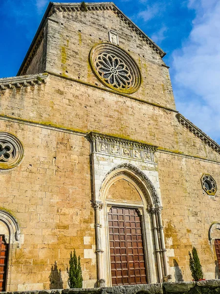 Vysoký Dynamický Rozsah Hdr Pohled Starověké Akropole Ferentino Itálie — Stock fotografie