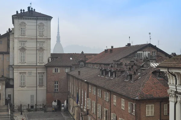 Pohled Panorama Města Turín Itálie — Stock fotografie