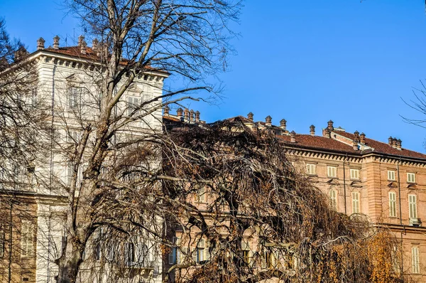 Yüksek Dinamik Aralık Hdr Palazzo Reale Kraliyet Sarayı Turin Talya — Stok fotoğraf