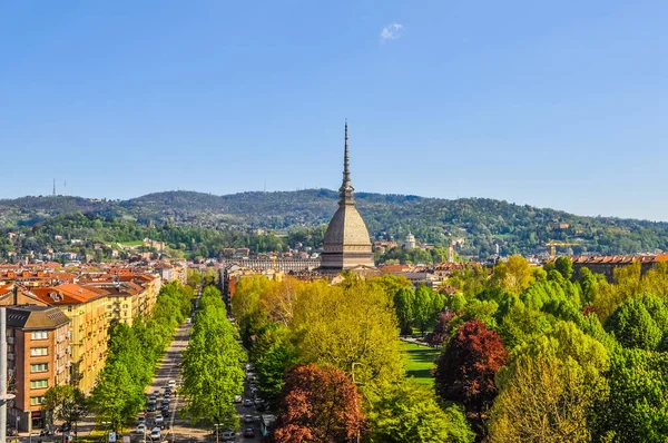 Korkea Dynaaminen Alue Hdr Mole Antonelliana Torino Piemonte Italia — kuvapankkivalokuva