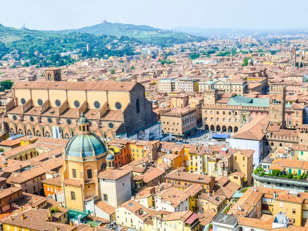 Letecký Pohled Město Bologna Itálii Emilia Romagna Vysokým Dynamickým Rozsahem — Stock fotografie