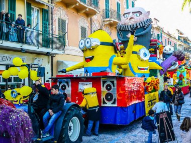 LOANO, ITALY - CIRCA MARCH 2016: High dynamic range (HDR) Carnival celebrations in Loano aka CarnevaLoa clipart