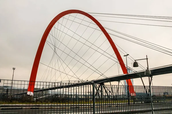 HDR Pedestrian bridge in Turin — Stock Photo, Image