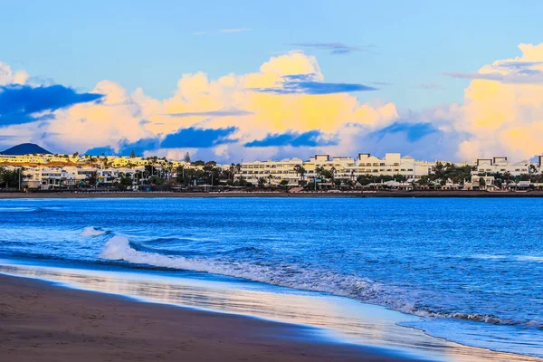 Pantai Lanzarote Sebuah Pulau Spanyol Kepulauan Canary Samudera Atlantik Lepas — Stok Foto