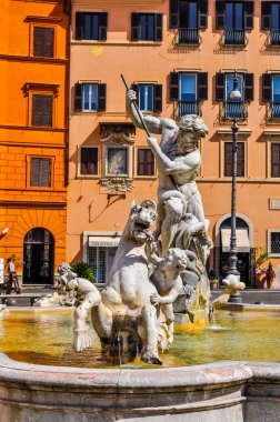 HDR Fontana Roma dört nehirlerin