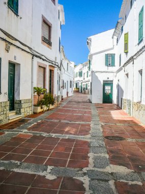 Yüksek dinamik aralık (Hdr) görünümü Minorca veya Menorca Balear adaya İspanya Majorca yakınındaki Akdeniz'de