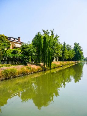 Yüksek dinamik aralık (Hdr) antik su yolları ve Villalar Padua (Padova) Veneto, İtalya