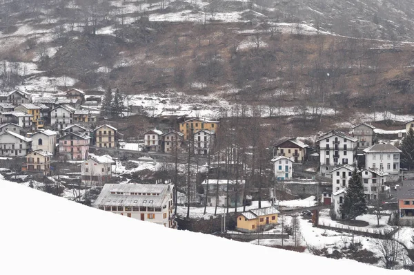 Vista Para Cidade Balme Aosta Valley Itália — Fotografia de Stock