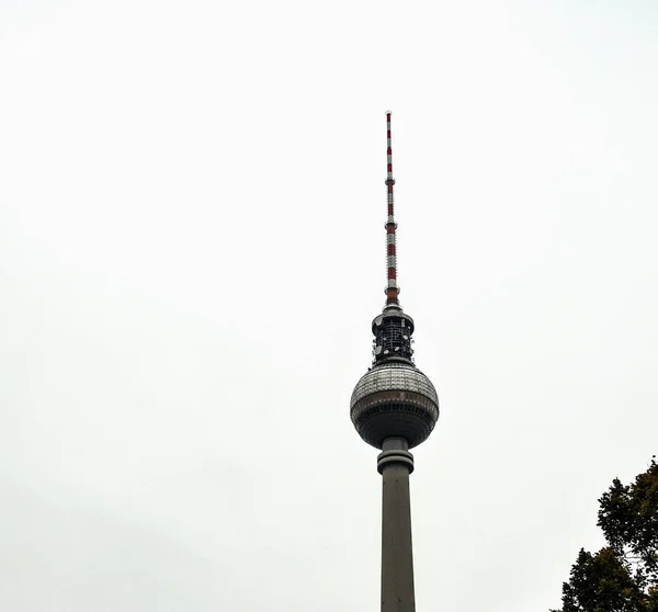 High Dynamic Range Hdr Fersehturm Torre Televisão Berlim Alemanha — Fotografia de Stock